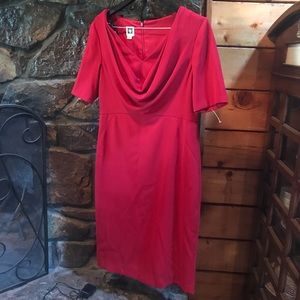 HOT Red Anne Klein Mini Sheath Dress 10 NWOT.
